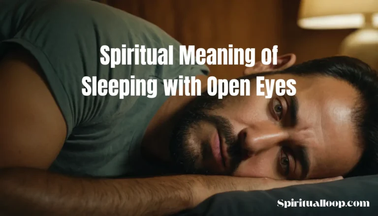 spiritual meaning of sleeping with open eyes